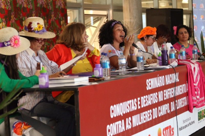 Carmen: combate à violência contra a mulher ainda passa longe do campo (Fotos: Roberto Parizotti)