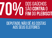 Pesquisa aponta que 70% dos gaúchos são contra aprovação da PEC 280