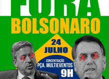 Povo só vai sair das ruas quando Bolsonaro cair, diz presidenta da CUT-AL