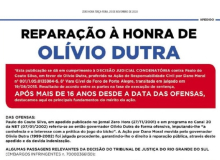 Justiça tardia: jornal publica reparação a Olívio Dutra após 16 anos