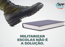 Professores reagem duramente ao anúncio de militarização das escolas do Paraná