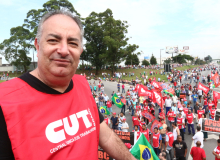 Manifestação dos metalúrgicos na rodovia Anchieta