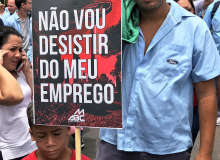 Protesto Metalúrgicos da FORD Taboão São Bernardo do Campo. 26 02 19