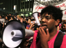 SP: Ato em memória da vereadora Marielle Franco (PSol), executada no Rio de Janeiro - 16.03.2018 © Roberto Parizotti